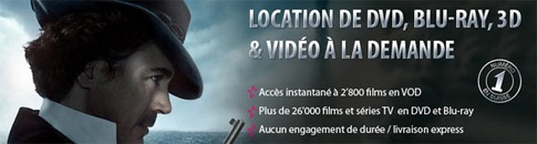 Location Blu-Ray et Blu-Ray 3D à distance